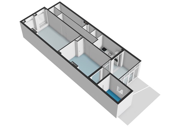 Floorplan - Tweede Oosterparkstraat 184H, 1092 BT Amsterdam